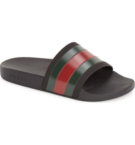 black gucci men slides|gucci slides men nordstrom.